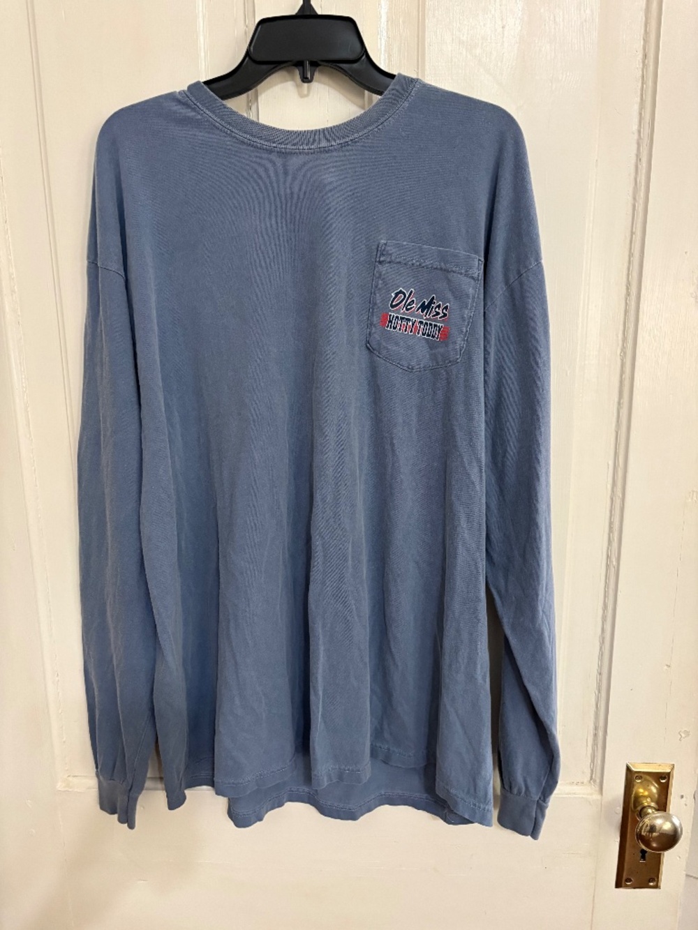 Ole Miss Long Sleeve Tee Hotty Toddy Blue XXL